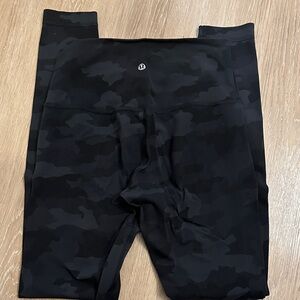 lululemon athletica Black Camo Leggings